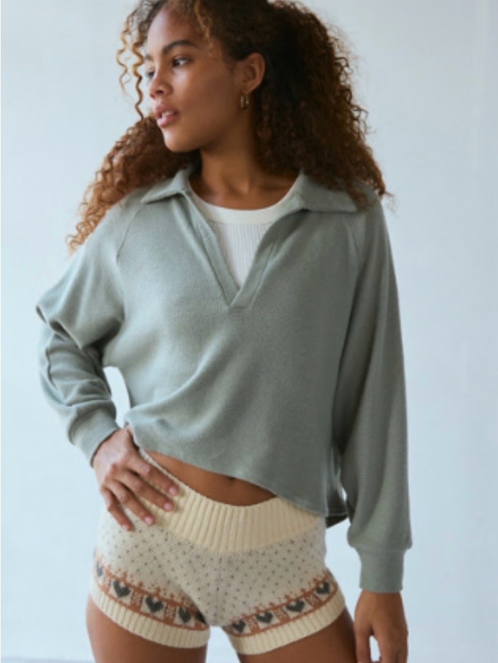 Out From Under Cosima Cozy Collared Top
